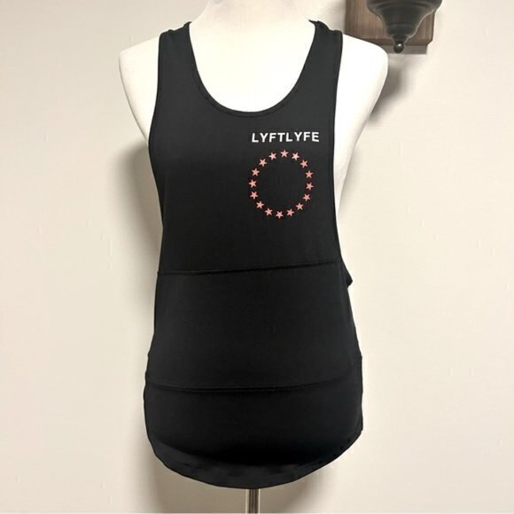 lyftlyfe Tops - LyftLyfe 3 Panel Cur Sleeve Tank Top
